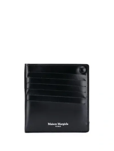 Maison Margiela Small Popper Wallet In Black