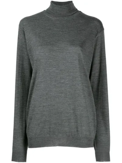 Prada Oversized Turtleneck Jumper In F0480 Ardesia