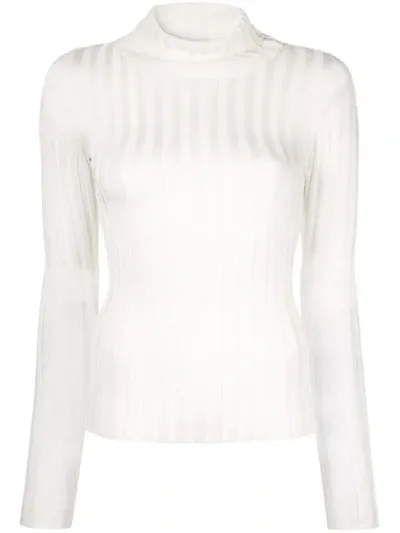 Georgia Alice Lola Roll Neck Top In White