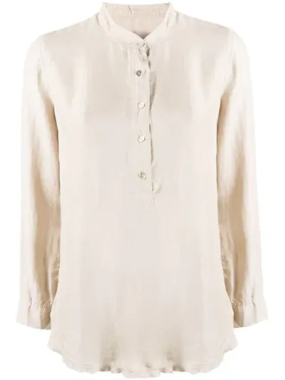 Raquel Allegra Henley Shirt In Sand