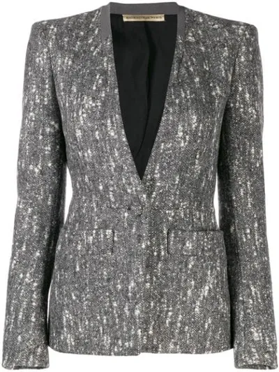 Pre-owned Balenciaga 2000's Marled Blazer Jacket In Grey