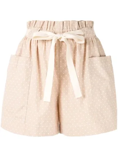 Karen Walker Bloomsbury Shorts In Neutrals