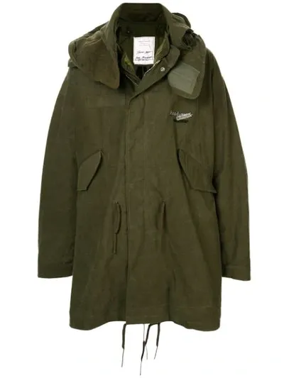 Readymade Oversized Parka Coat In Green