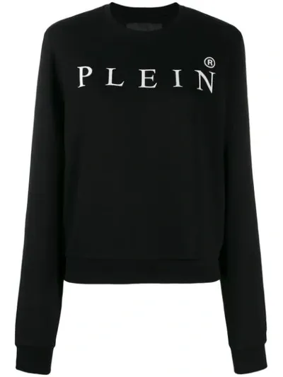 Philipp Plein Logo Print Jumper In Black