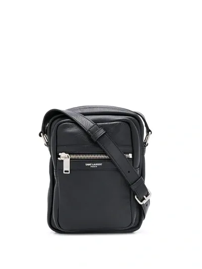 Saint Laurent Sid Pouch Crossbody Bag In Black