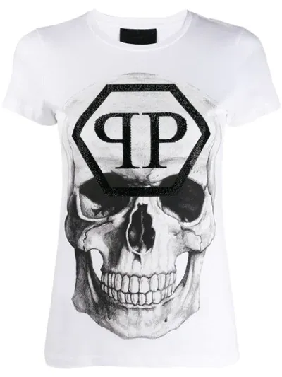 Philipp Plein Ss Skull T-shirt In White