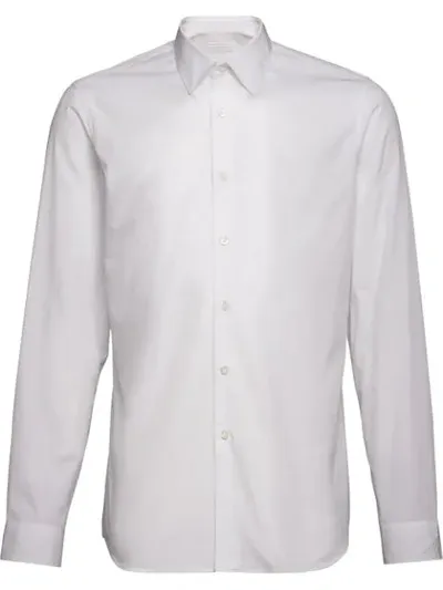 Prada Classic Plain Shirt In Weiss