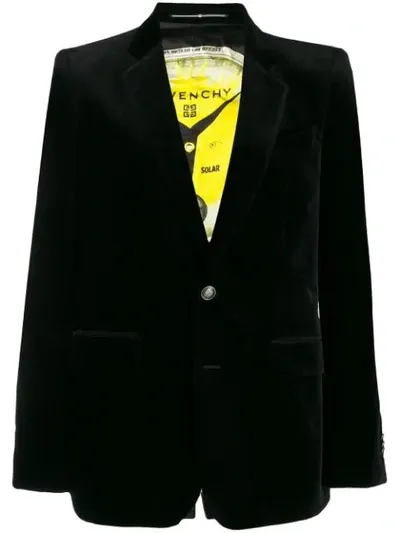 Givenchy Textured Blazer In Black