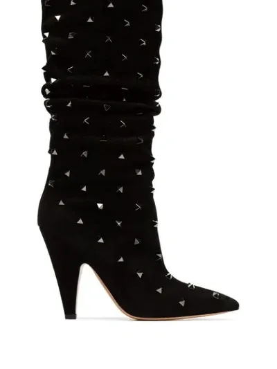 Valentino Garavani Rockstud Spike Boots In Black