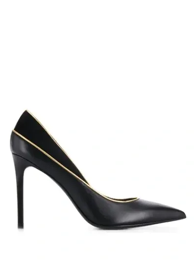 Balmain Classic Pointed Toe Pumps In Black