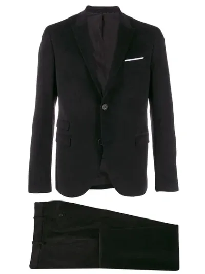 Neil Barrett Two Piece Corduroy Suit In Black