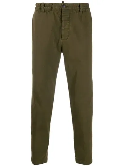 Dsquared2 Tapered Trousers In Green