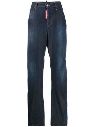 Dsquared2 Jeans Mit Hohem Bund In Blue