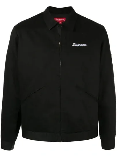 Supreme Playboy Work Jacket In Black