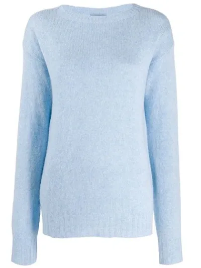 Prada Oversized Cashmere Jumper In F0bfs Nube Melange