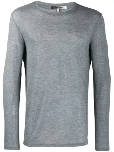 Isabel Marant Lightweight Longline Sweater In Grey