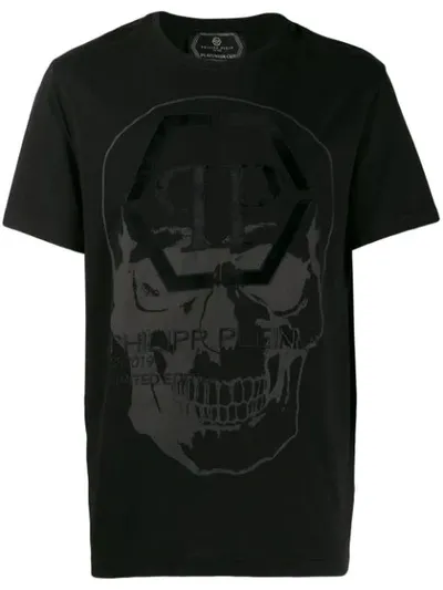 Philipp Plein Skull Print T-shirt In Black