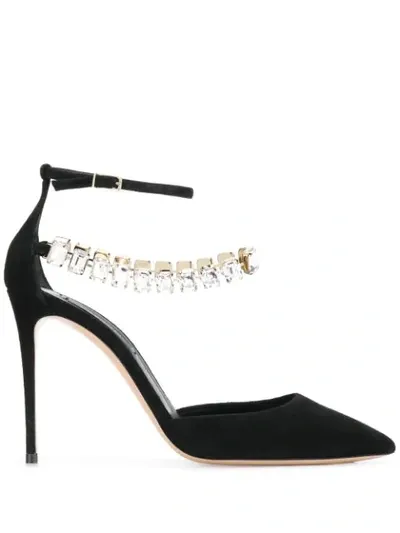 Casadei Julia Lily Rose Pumps In Black