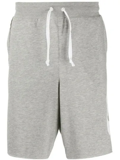 Nike Logo Shorts In Grey