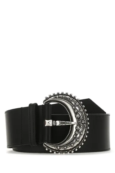 Etro Buckle Fastening Leather Belt In Black