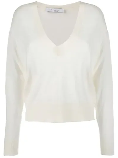 Iro Lightweight Cashmere Top In White