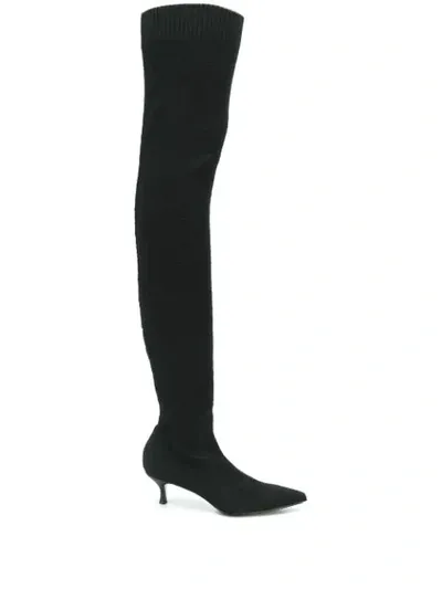 Dorothee Schumacher Over The Knee Boots In Black