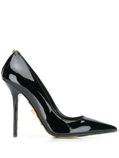 Versace 110 Décolleté Pointed Toe Pumps In Black