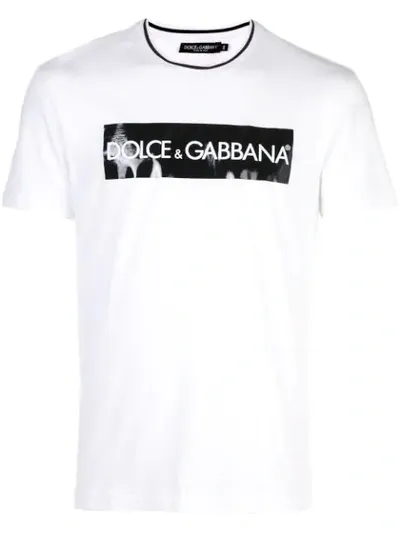 Dolce & Gabbana Dolce And Gabbana White Box Logo T-shirt