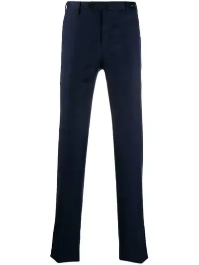 Pt01 Slim Tailored Trousers In Blue