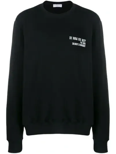 Ih Nom Uh Nit Logo Printed Sweatshirt In Black