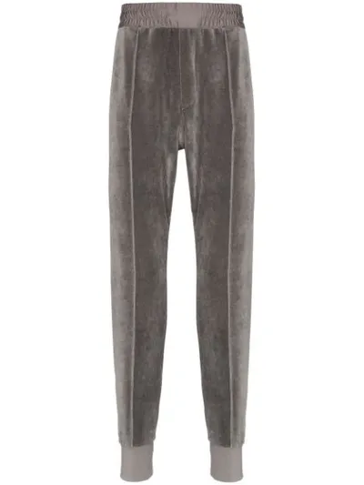 Haider Ackermann Freeman Velvet Joggers In Grey