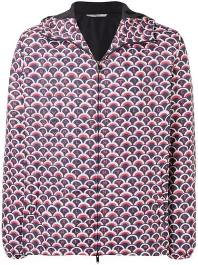 Valentino Logo Scale Print Jacket In Multicolored