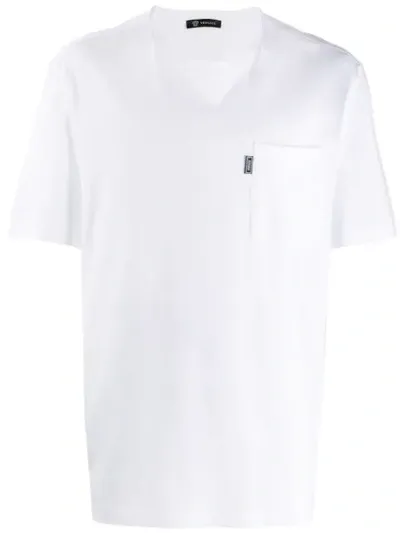 Versace Patch Pocket T-shirt In White