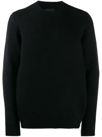 Prada Cashmere Boxy Jumper In Black