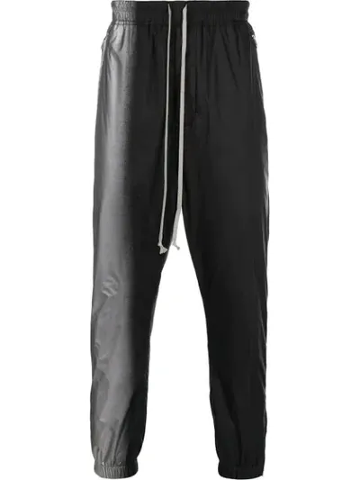 Rick Owens Track Pants Black Silver