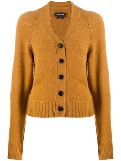 Isabel Marant Tan Cashmere Caliba Cardigan In Neutrals