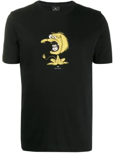 Ps By Paul Smith Organic Cotton Lion T-shirt Colour: Black