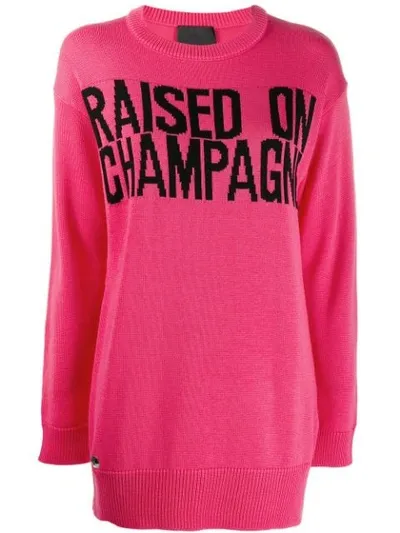 Philipp Plein Statement Jumper In Pink