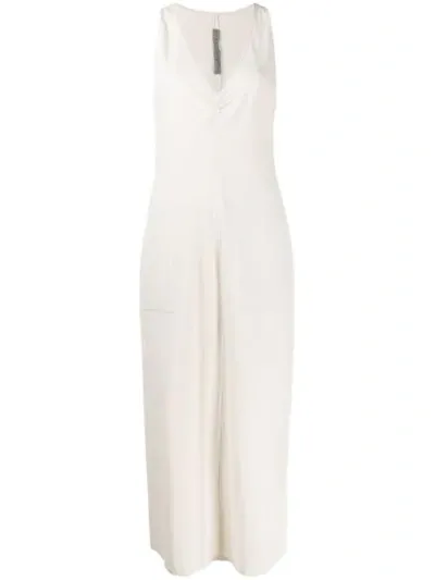 Raquel Allegra V-neck Maxi Dress In Neutrals