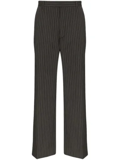 Prada Tailored Wool Trousers In Grey