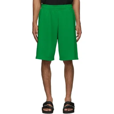 Givenchy Jersey Logo Shorts In 329-grsgrn