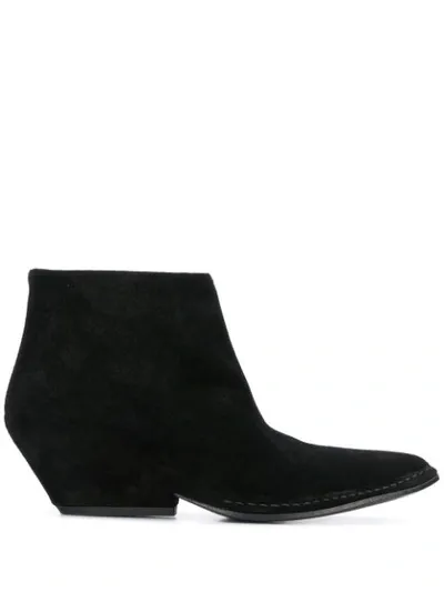 Del Carlo Western Style Boots In Black