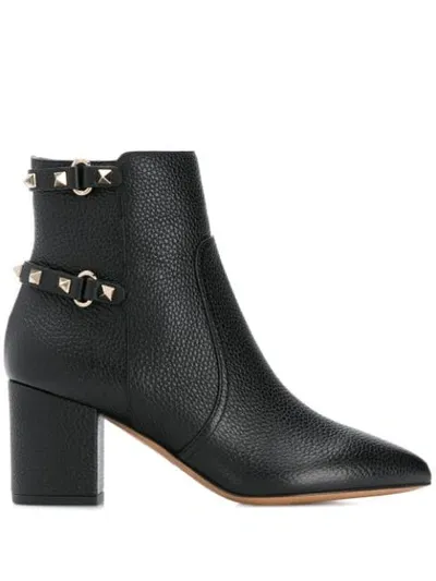 Valentino Garavani Rockstud 65mm Boots In Black