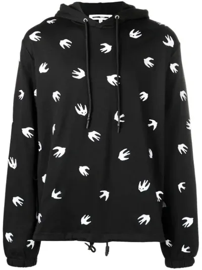 Mcq By Alexander Mcqueen Mcq Alexander Mcqueen Swallow Print Hoodie In Black