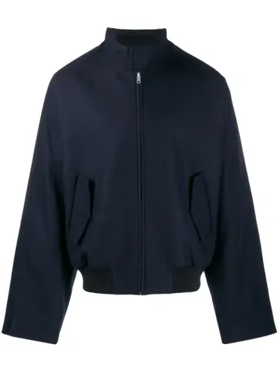 Maison Margiela Wide Sleeve Bomber Jacket In Blue