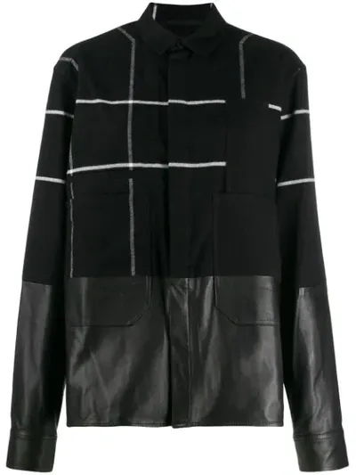 Haider Ackermann Checked Military Shirt In Black