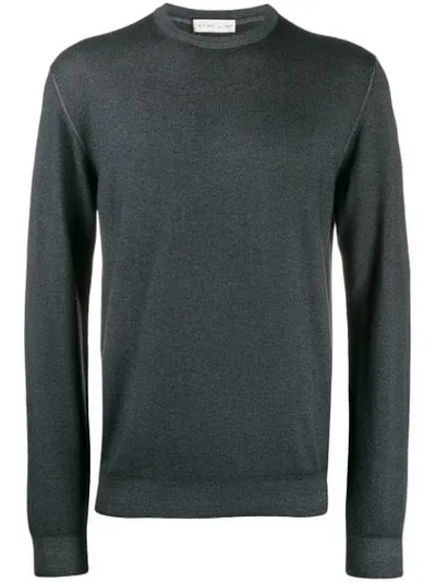 Etro Long Sleeve Jumper In Grey