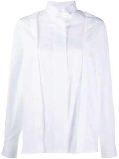 Each X Other Knotted Tassels Poplin Shirt In White