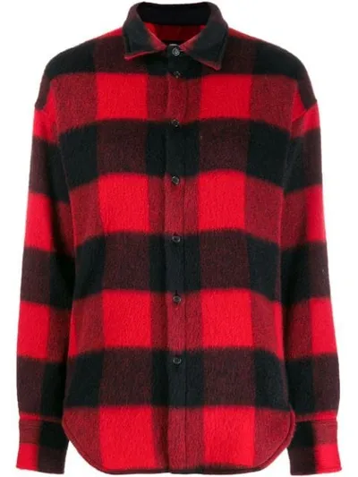 Dsquared2 Plaid Shirt In Nero