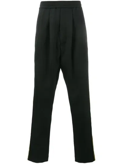 Haider Ackermann Stripe Track Pants In Black